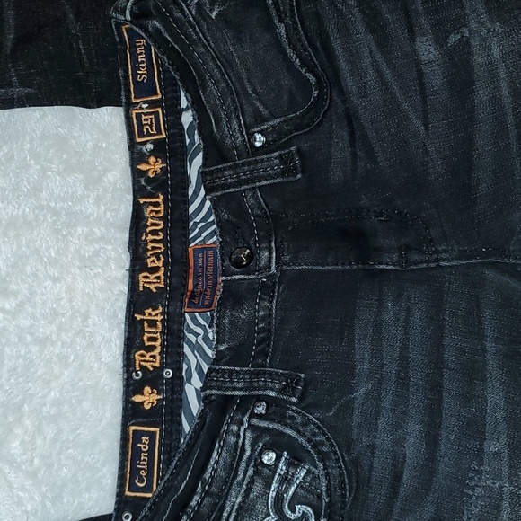 Rock Revival Celinda Skinny Jeans Size 29 - Picture 2 of 10